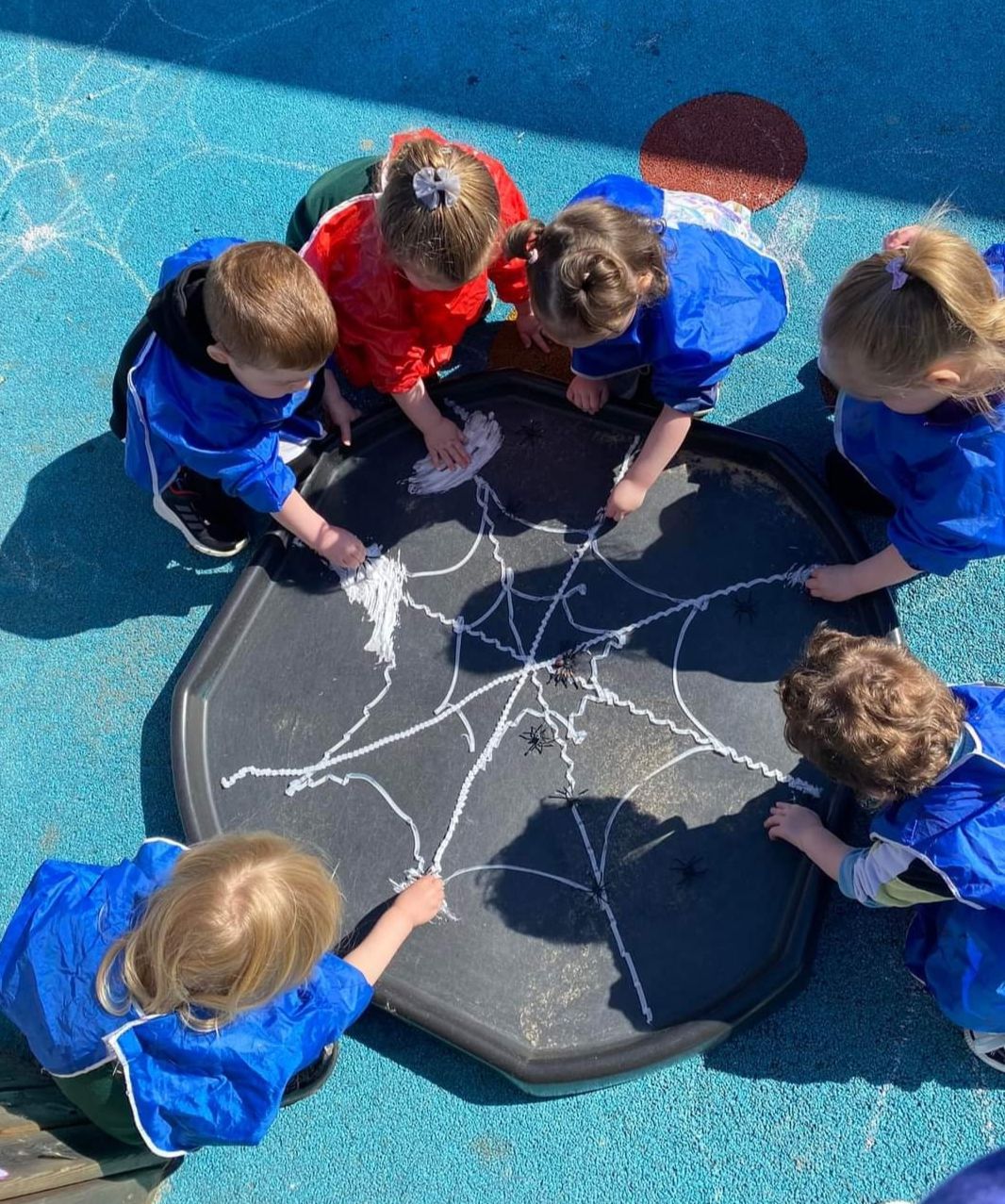 Children learn about insects