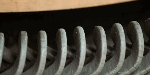Detail image of power plant component. (Photo: Mikal Sveen)
