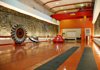 The machine room in Kvilldal hydropower plant