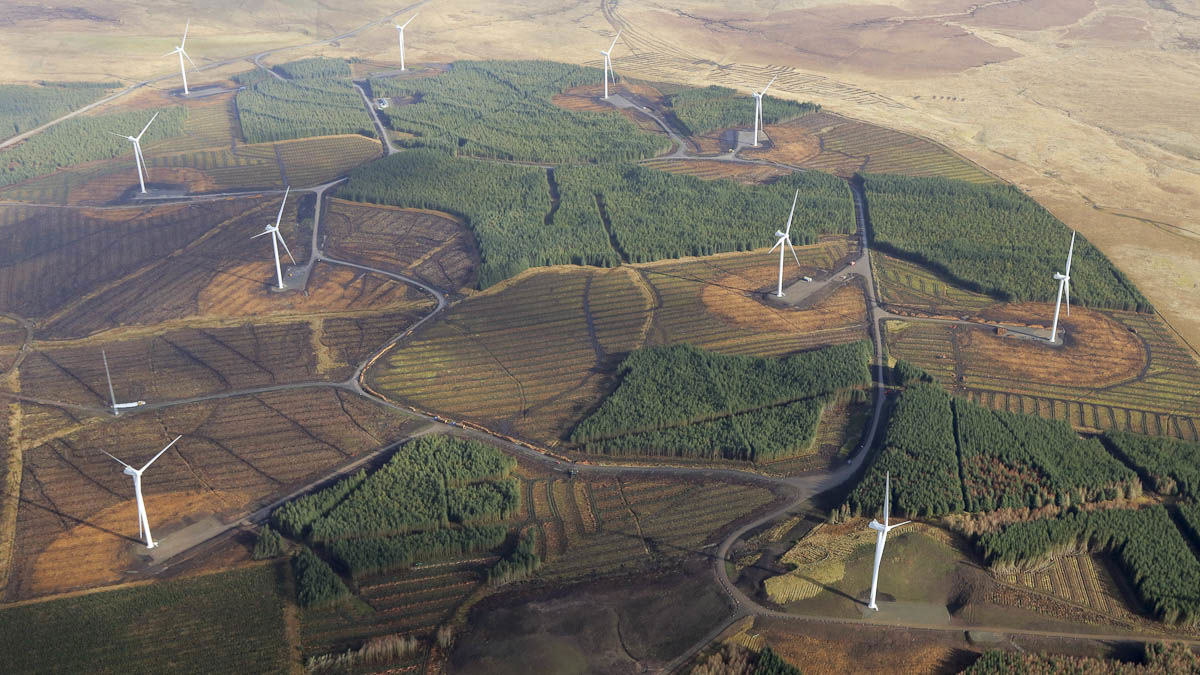Andershaw wind farm in Scotland, Statkraft's latest wind development in the UK