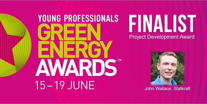 John Wallace, Project Manager at Statkraft was selected from over 100 nominations as a finalist in the Project Development category.